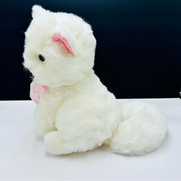 Vintage Fairview White Cat Blue Eyes 9” Plush Stuffed Animal Toy Thailand - Picture 8 of 11